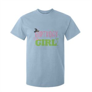 Birthday Girl T Shirt For Kid Witch Pink Green Toddler Baby 1st 2nd 3rd 4th 5th 6th 7th TS10 Light Blue Print Your Wear