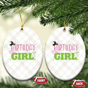 Birthday Girl Ceramic Ornament Witch Pink Green Toddler Baby 1st 2nd 3rd 4th 5th 6th 7th TS10 Print Your Wear