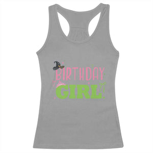 Birthday Girl Racerback Tank Top Witch Pink Green Toddler Baby 1st 2nd 3rd 4th 5th 6th 7th TS10 Sport Gray Print Your Wear