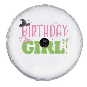 Birthday Girl Spare Tire Cover Witch Pink Green Toddler Baby 1st 2nd 3rd 4th 5th 6th 7th TS10 Print Your Wear