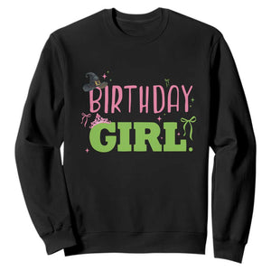 Birthday Girl Sweatshirt Witch Pink Green Toddler Baby 1st 2nd 3rd 4th 5th 6th 7th TS10 Black Print Your Wear