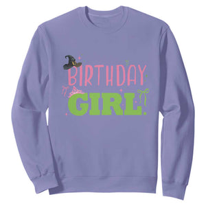 Birthday Girl Sweatshirt Witch Pink Green Toddler Baby 1st 2nd 3rd 4th 5th 6th 7th TS10 Violet Print Your Wear