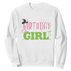 Birthday Girl Sweatshirt Witch Pink Green Toddler Baby 1st 2nd 3rd 4th 5th 6th 7th TS10 White Print Your Wear