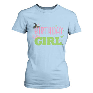 Birthday Girl T Shirt For Women Witch Pink Green Toddler Baby 1st 2nd 3rd 4th 5th 6th 7th TS10 Light Blue Print Your Wear