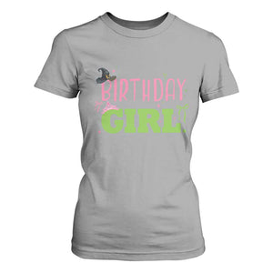 Birthday Girl T Shirt For Women Witch Pink Green Toddler Baby 1st 2nd 3rd 4th 5th 6th 7th TS10 Sport Gray Print Your Wear