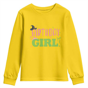 Birthday Girl Youth Sweatshirt Witch Pink Green Toddler Baby 1st 2nd 3rd 4th 5th 6th 7th TS10 Daisy Print Your Wear