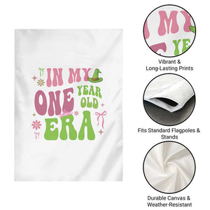 Baby Girl First Birthday Outfit Garden Flag In My One Year Old Era Witch Pink Green TS10 Print Your Wear