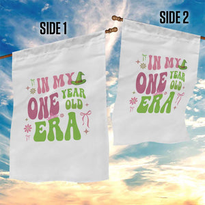 Baby Girl First Birthday Outfit Garden Flag In My One Year Old Era Witch Pink Green TS10 Print Your Wear