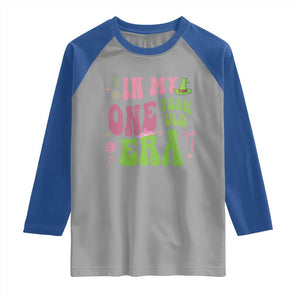 Baby Girl First Birthday Outfit Raglan Shirt In My One Year Old Era Witch Pink Green TS10 Sport Gray Royal Print Your Wear