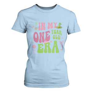 Baby Girl First Birthday Outfit T Shirt For Women In My One Year Old Era Witch Pink Green TS10 Light Blue Print Your Wear