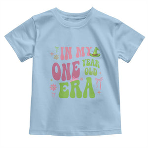 Baby Girl First Birthday Outfit Toddler T Shirt In My One Year Old Era Witch Pink Green TS10 Light Blue Print Your Wear