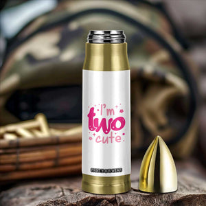 Two Birthday Girl Bullet Tumbler Pink 2nd Bday Im Two Cute TS10 Print Your Wear