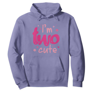 Two Birthday Girl Hoodie Pink 2nd Bday Im Two Cute TS10 Violet Print Your Wear