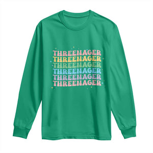 3rd Birthday Long Sleeve Shirt Toddler Threenager 3 Years Old Birthday Outfit TS10 Irish Green Print Your Wear