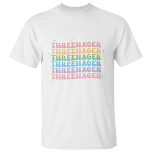 3rd Birthday T Shirt Toddler Threenager 3 Years Old Birthday Outfit TS10 White Print Your Wear