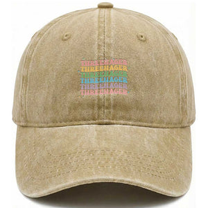 3rd Birthday Washed Cotton Baseball Cap Toddler Threenager 3 Years Old Birthday Outfit