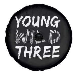 Toddler 3rd Birthday Spare Tire Cover Young Wild And Three TS10 Print Your Wear