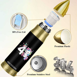 Unicorn 4th Birthday Bullet Tumbler 4 Years Old Birthday Outfit TS10 Print Your Wear