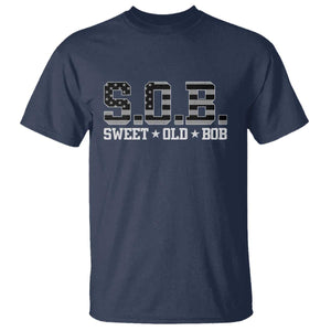 Funny Bob T Shirt Fathers Day Dad Sweet Old Bob Retro USA Flag TS10 Navy Print Your Wear