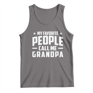 Funny Grandpa Tank Top My Favorite People Call Me Grandpa TS10 Deep Heather Print Your Wear