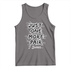 Funny Sneaker Fan Tank Top Sneakers Collecting Just One More Pair I Swear TS10 Deep Heather Print Your Wear