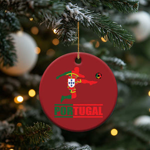 Portugal Soccer Christmas Ornament Portuguese Flag Futebol Football Player TS10 Print Your Wear