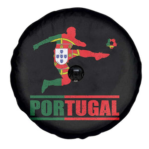 Portugal Soccer Spare Tire Cover Portuguese Flag Futebol Football Player TS10 Print Your Wear