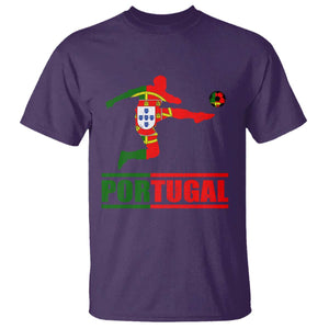 Portugal Soccer T Shirt Portuguese Flag Futebol Football Player TS10 Purple Print Your Wear