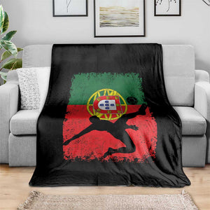 Portugal Soccer Throw Blanket Portuguese Flag Futebol Football Fan TS10 Print Your Wear