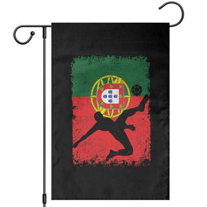 Portugal Soccer Garden Flag Portuguese Flag Futebol Football Fan TS10 Black Print Your Wear