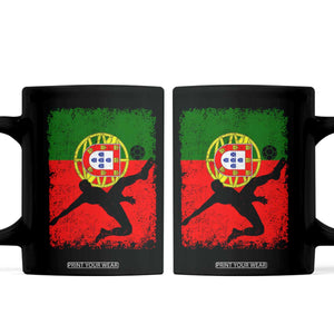 Portugal Soccer Coffee Mug Portuguese Flag Futebol Football Fan TS10 Black Print Your Wear