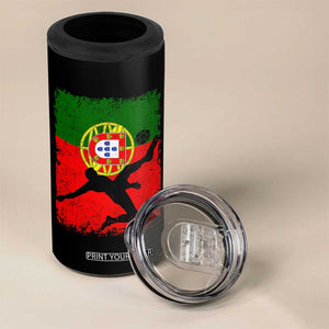 Portugal Soccer 4 in 1 Can Cooler Tumbler Portuguese Flag Futebol Football Fan TS10 Print Your Wear