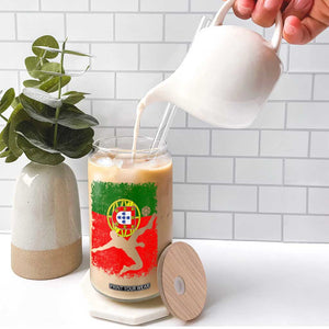 Portugal Soccer Glass Can Portuguese Flag Futebol Football Fan TS10 Print Your Wear