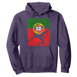 Portugal Soccer Hoodie Portuguese Flag Futebol Football Fan TS10 Purple Print Your Wear