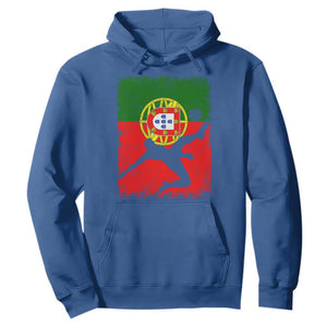 Portugal Soccer Hoodie Portuguese Flag Futebol Football Fan TS10 Royal Blue Print Your Wear