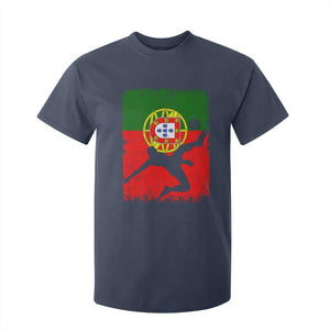 Portugal Soccer T Shirt For Kid Portuguese Flag Futebol Football Fan TS10 Navy Print Your Wear