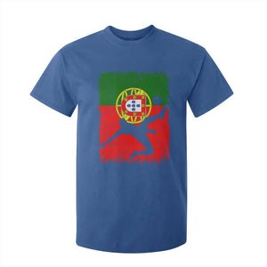 Portugal Soccer T Shirt For Kid Portuguese Flag Futebol Football Fan TS10 Royal Blue Print Your Wear