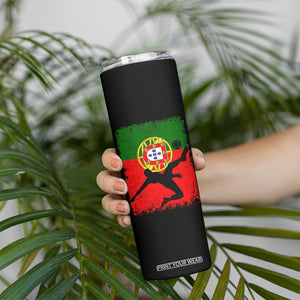 Portugal Soccer Skinny Tumbler Portuguese Flag Futebol Football Fan TS10 Print Your Wear
