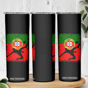 Portugal Soccer Skinny Tumbler Portuguese Flag Futebol Football Fan TS10 Print Your Wear