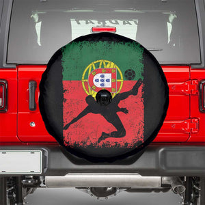 Portugal Soccer Spare Tire Cover Portuguese Flag Futebol Football Fan TS10 Black Print Your Wear