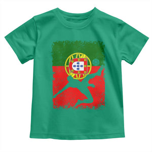 Portugal Soccer Toddler T Shirt Portuguese Flag Futebol Football Fan TS10 Irish Green Print Your Wear