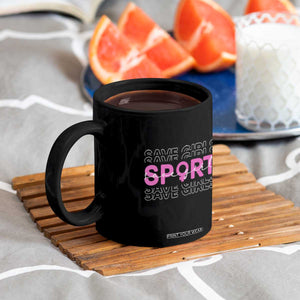 Save Girls Sports Coffee Mug Feminist Body Positivity Inclusive Equality TS10 Print Your Wear
