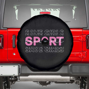 Save Girls Sports Spare Tire Cover Feminist Body Positivity Inclusive Equality TS10 Black Print Your Wear
