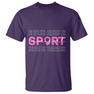 Save Girls Sports T Shirt Feminist Body Positivity Inclusive Equality TS10 Purple Print Your Wear