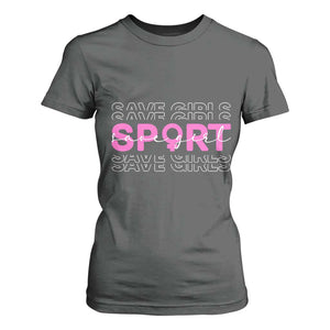 Save Girls Sports T Shirt For Women Feminist Body Positivity Inclusive Equality TS10 Dark Heather Print Your Wear