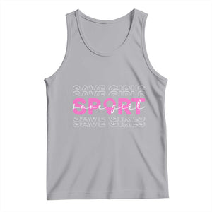 Save Girls Sports Tank Top Feminist Body Positivity Inclusive Equality TS10 Athletic Heather Print Your Wear