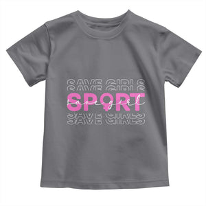 Save Girls Sports Toddler T Shirt Feminist Body Positivity Inclusive Equality TS10 Charcoal Print Your Wear