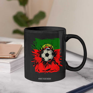Portugal Soccer Coffee Mug Portuguese Flag Soccer Ball Futebol TS10 Print Your Wear
