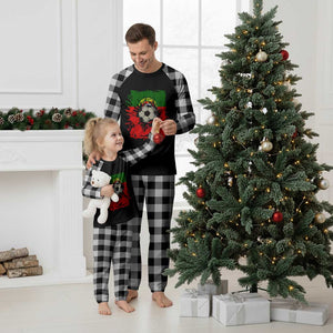Portugal Soccer Plaid Pajama Set Portuguese Flag Soccer Ball Futebol TS10 White Plaid Print Your Wear