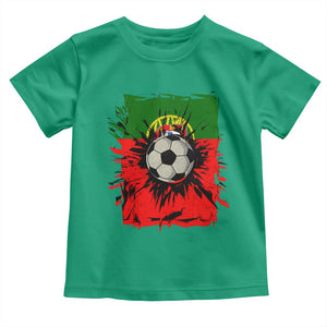 Portugal Soccer Toddler T Shirt Portuguese Flag Soccer Ball Futebol TS10 Irish Green Print Your Wear